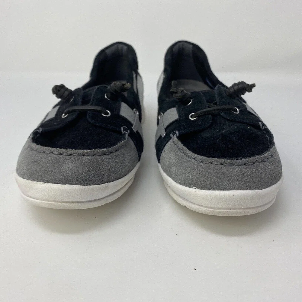 ROCKPORT‎ Women Size 9 Boat Shoes Moccasin Style Flats Leather Washable Navy